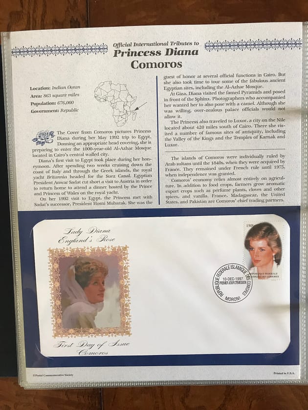 Princess Diana - Comoros